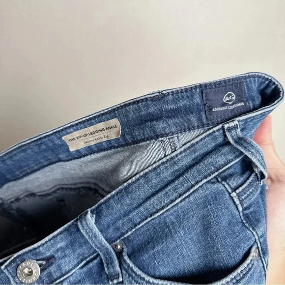 ADRIANO GOLDSCHMIED Womens 27 AG Ankle-Zip Legging  Jeans - Picture 10 of 16